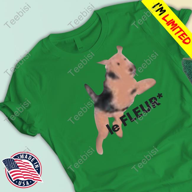 Dog Le Fleur T-Shirt - TeeHex